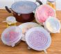 iShopping - Sasti Market Silicone Stretch Crockery Lids Blue 6 Pieces
