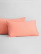 iShopping - Rainbow Linen Jersey Fitted Bed Sheet Single Size Coral (RHP107)