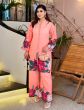 iShopping - Pista Collection Stitching And Dori Pipping 2 Piece Suit For Women-Pink-Large