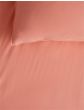 iShopping - Rainbow Linen Jersey Fitted Bed Sheet King Size Coral (RHP228)