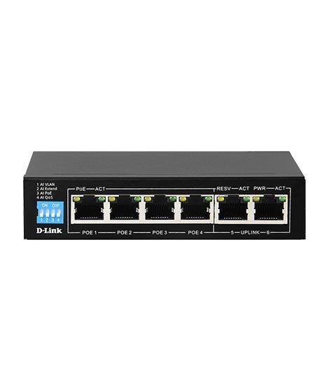iShopping - D-Link 6-Port 10/100/1000 Gigabit PoE Switch (DGS-F1006P-E)