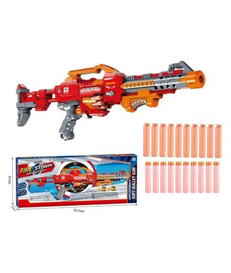 iShopping - Planet X Fire Storm Red Monster Machine Nerf Dart Gun 35ft Range (PX-10491)