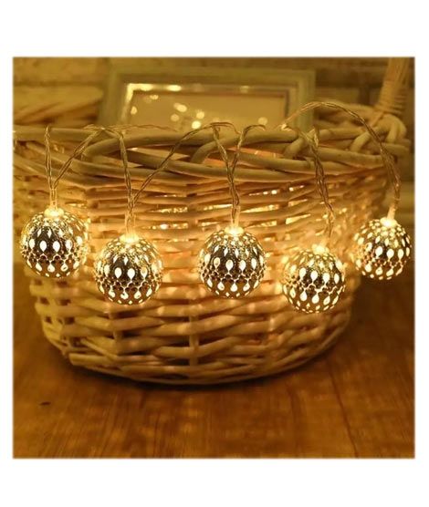 iShopping - Naqshband Iron Ball Fairy Battery String Lights 10 LEDs 1.5m
