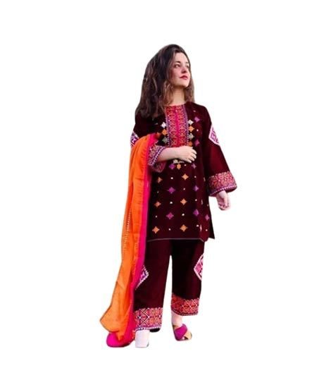 iShopping - RG Shop 2 PC Embroidery Shirt & Trouser for Women.