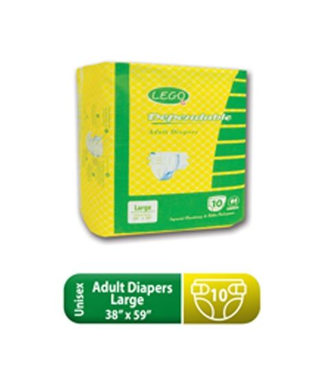 iShopping - Mtek Hygiene Lego Adult Diaper Large Pack of 10