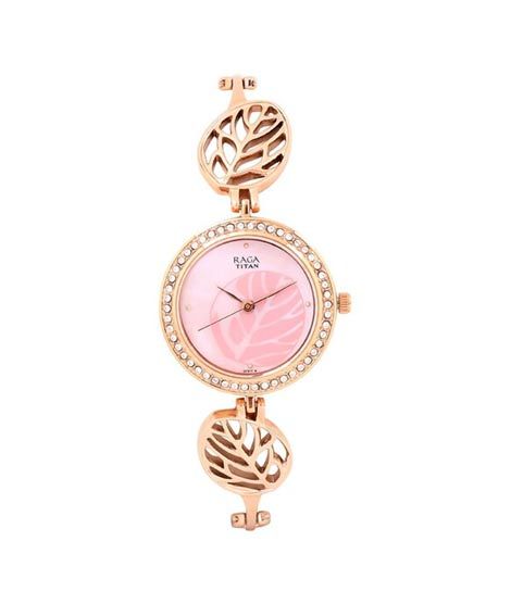 iShopping - Titan Raga Foliage Collection Women's Watch - Rose Gold (2539WM02)
