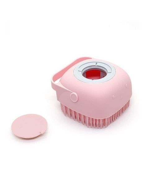 iShopping - F.A Communications Silicone Bath Body Brush With Soap Dispenser