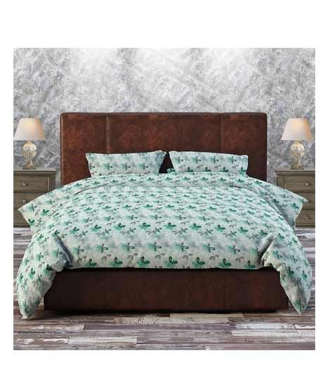iShopping - Jamal Home King Size Bed Sheet With 2 Pillows (0012)