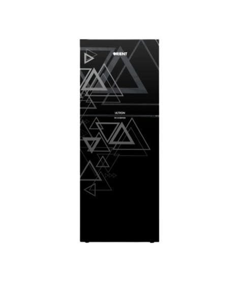 iShopping - Orient Ultron 410I Freezer-On-Top Inverter Refrigerator 14 Cu Ft Triangle Black