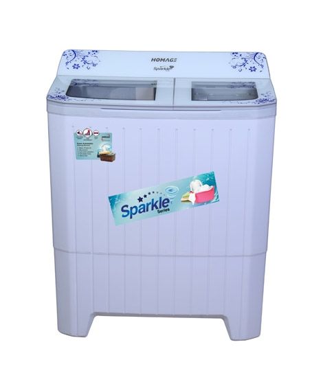 iShopping - Homage Sparkle Top Load Semi Automatic Washing Machine Blue 10Kg (HW-49102-Glass)