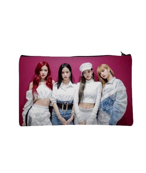 iShopping - Traverse Black Pink Group Digitally Printed Pencil Pouch (T411)