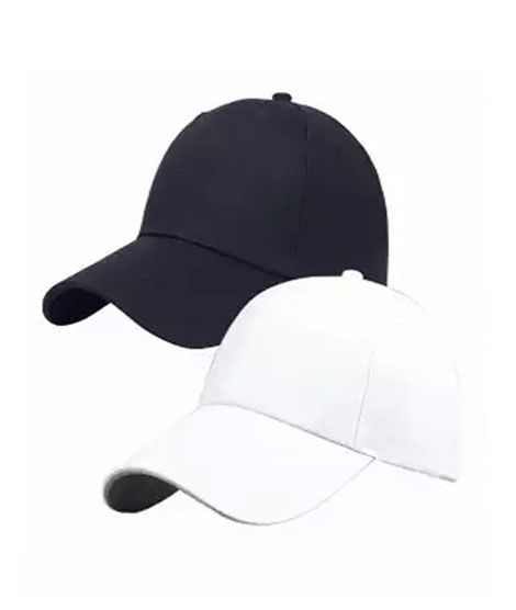 iShopping - A & S Plain Cotton Cap For Men Pack Of 2
