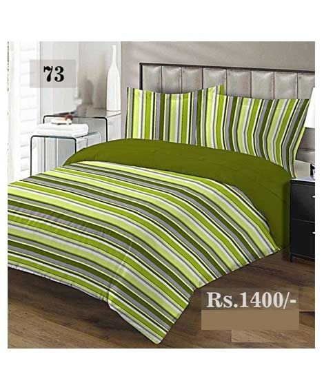 iShopping - AAM Printed Double Bed Sheet With 2 Pillowcase (1533-73)