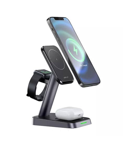 iShopping - Acefast E3 Desktop 3 in 1 Wireless Charger Black (ACE-0009)