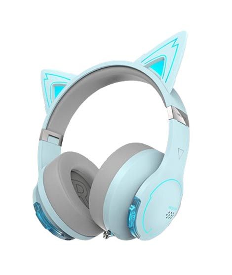 iShopping - Edifier Low Latency Bluetooth Gaming Headphone (G5BT Cat)-Sky Blue