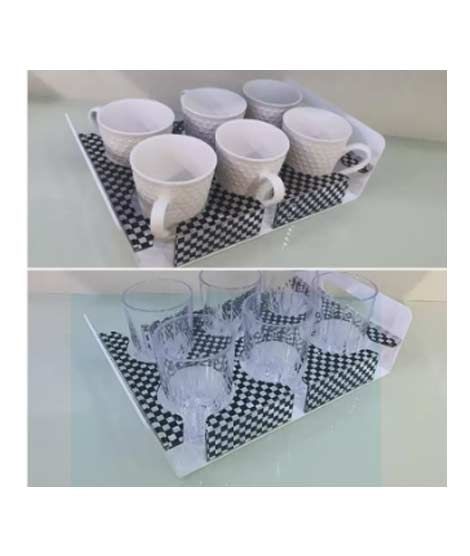 iShopping - Easy Shop Acrylic Cups and Glass Holder Tray