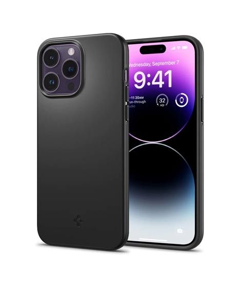 iShopping - Spigen Thin Fit Case For iPhone 14 Pro Black (ACS04780)