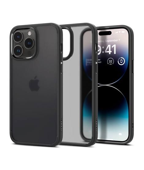 iShopping - Spigen Ultra Hybrid Case For iPhone 14 Pro Max Frost Black (ACS04824)