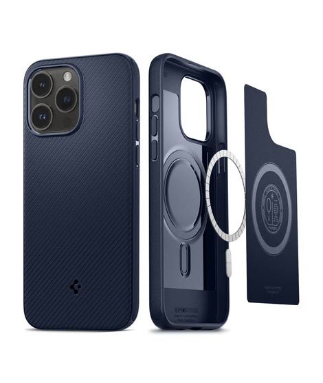 iShopping - Spigen Mag Armor (MagFit) Case For iPhone 14 Pro Max Navy Blue (ACS04845)