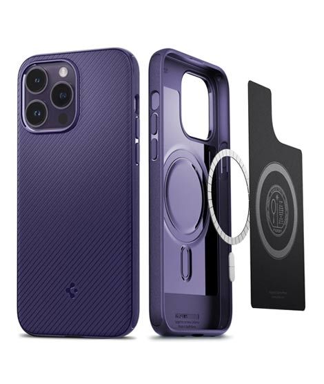 iShopping - Spigen Mag Armor (MagFit) Case For iPhone 14 Pro Max Deep Purple (ACS05584)