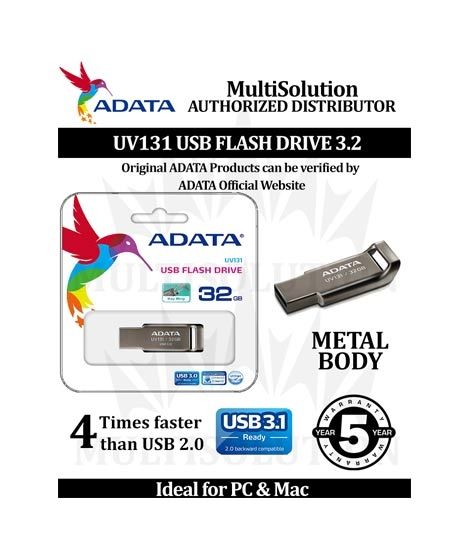 iShopping - ADATA 32GB USB 3.2 Flash Drive (AUV131-32G-RGY)