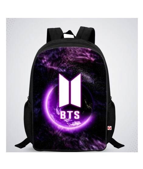 iShopping - Traverse BTS Digital Printed Kids Bag - Black (T752S)
