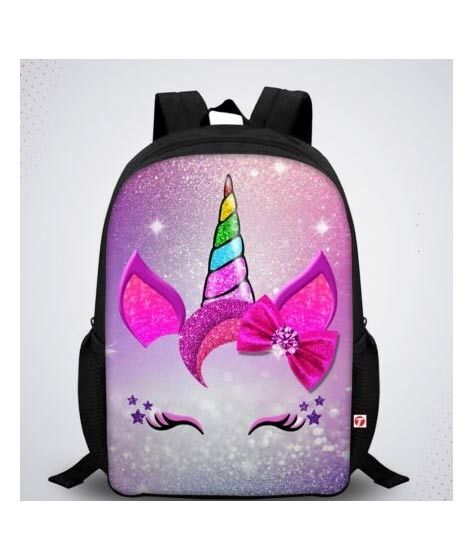 iShopping - Traverse Unicorn Digital Printed Kids Bag - Black (T853S)
