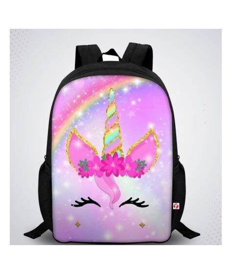 iShopping - Traverse Unicorn Printed Kids Bag - Black (T854S)