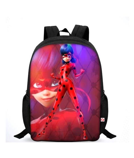 iShopping - Traverse Miraculous Ladybug Printed Kids Bag - Black (T320S)