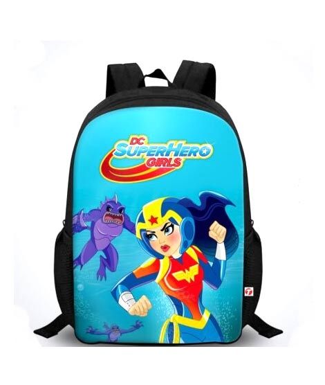 iShopping - Traverse Supergirl Digital Printed Kids School Bag - Black (T891S)
