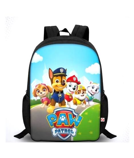 iShopping - Traverse Paw Patrol Digital Printed Kids School Bag - Black (T870S)