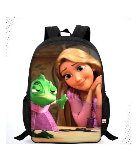 iShopping - Traverse Tangled Digital Printed Kids School Bag - Black (T107S)