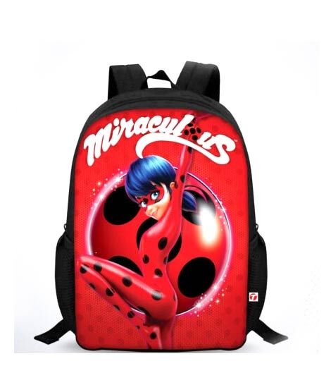 iShopping - Traverse Miraculous Printed Kids School Bag - Black (T321S)