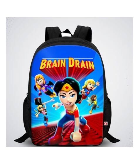 iShopping - Traverse Supergirl Digital Printed Kids School Backpack - Black (T892S)