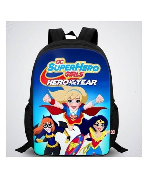 iShopping - Traverse Supergirl Digital Printed Kids School Backpack - Black (T890S)