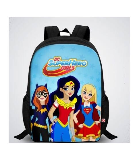 iShopping - Traverse Supergirl Digital Printed Kids School Backpack - Black (T879S)