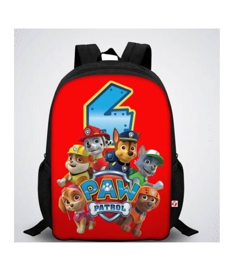 iShopping - Traverse Paw Patrol Digital Printed Kids School Backpack - Black (T876S)