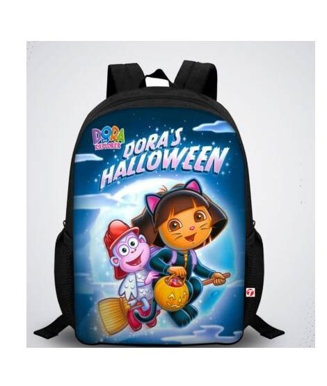 iShopping - Traverse Dora Digital Printed Kids School Backpack - Black (T867S)
