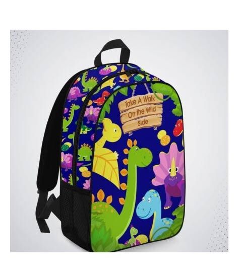iShopping - Traverse Wild Jungle Allover Printed Kids School Backpack (T505KG)