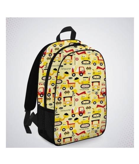 iShopping - Traverse Cars Printed Kids School Backpack (T506KG)