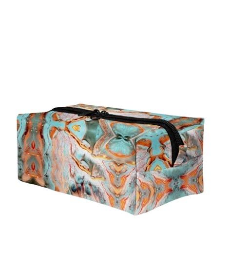 iShopping - Traverse Abstract Printed Box Pouch (T692)