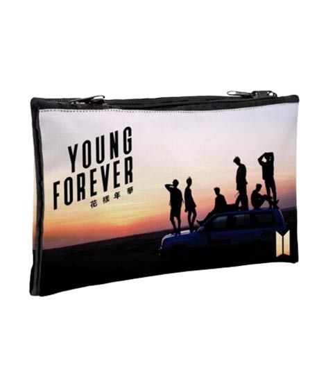 iShopping - Traverse BTS Army Printed Dual compartment Pencil Pouch (1058)