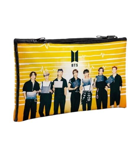 iShopping - Traverse BTS Army Digitally Printed Dual compartment Pencil Pouch (1060)