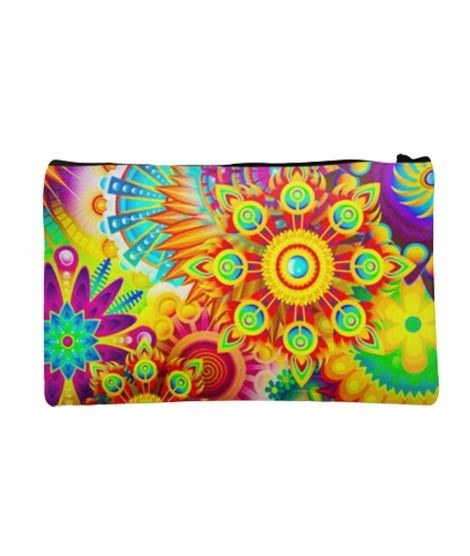 iShopping - Traverse Floral Design Digitally Printed Pencil Pouch For Girls (T942)