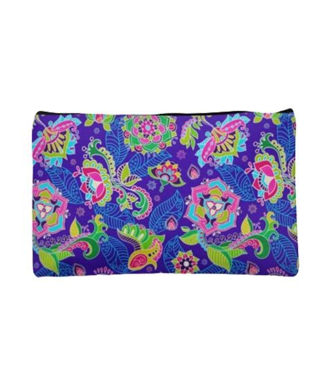 iShopping - Traverse Floral Design Digitally Printed Pencil Pouch For Girls (T913)