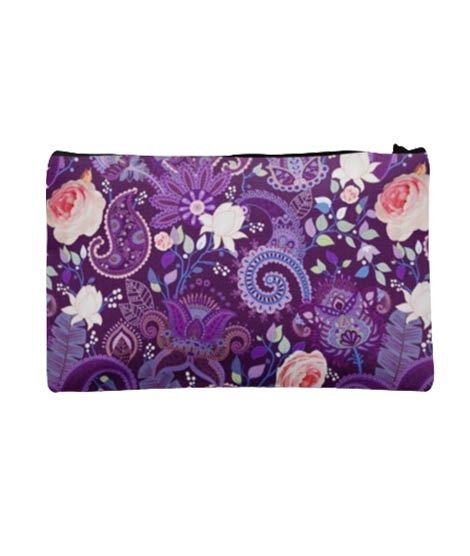iShopping - Traverse Floral Design Digitally Printed Pencil Pouch For Girls (T905)