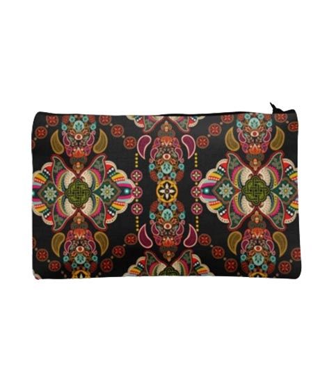 iShopping - Traverse Floral Design Digitally Printed Pencil Pouch For Girls (T902)