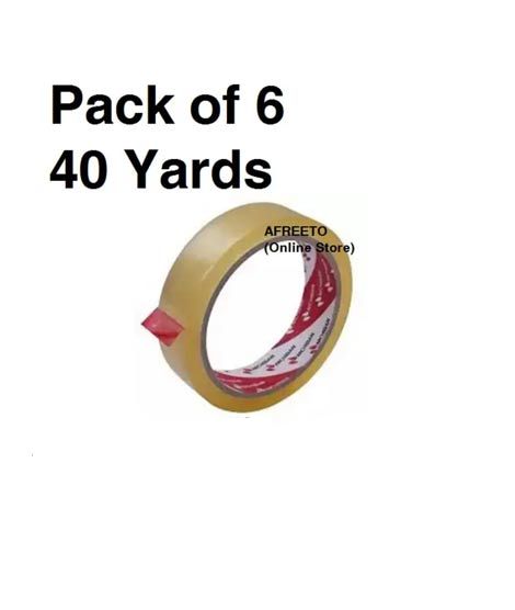 iShopping - Afreeto Transparent Packing Tape Pack Of 6