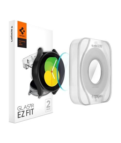 iShopping - Spigen EZ FIT GLAS.tR Screen Protector For Galaxy Watch 5/4 (44mm) (AGL03429) - Pack Of 2