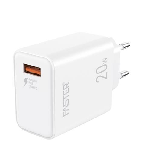 iShopping - Faster 20W QC 3.0A Android Wall Charger White (FC-11QC)